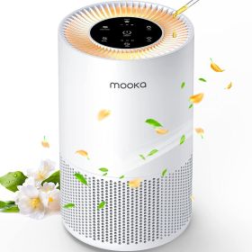 Air Purifiers for Home Large Rooms up to 1200ft¬≤, MOOKA H13 True HEPA Air Purifier for Bedroom Pets with Fragrance Sponge, Timer