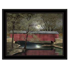 Trendy Decor 4U "Warm Summer's Eve" Framed Wall Art, Modern Home Decor Framed Print for Living Room