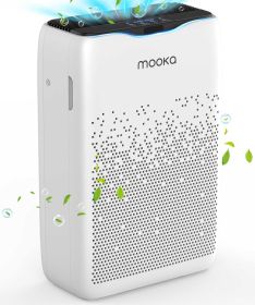 MOOKA Air Purifiers for Home Large Rooms up to 2200ft¬≤, Advanced H13 HEPA Air Filter for Wildfires, Pet Hairs, Dander, Smoke Cleaner