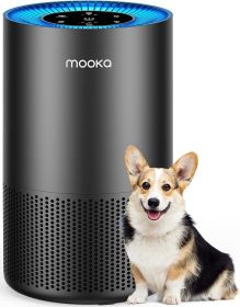 Air Purifiers for Home Large Room Pets Up to 1300 Sq Ft, MOOKA H13 True HEPA Air Purifier Cleaner with 360¬∞ Air Inlet, Fragrance