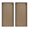 Two-tone 2-piece Wood Panel Wall Decor Set