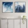 Abstract 2-piece Framed Canvas Wall Art Set