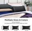 (2 Pack Black,Standard 20"x26")Silk Pillowcase for Hair and Skin