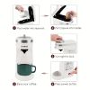 CHULUX Single Cup Coffee Maker Brewer for K-Cup & Ground & Tea Leaf, Travel Mini Single Serve Coffee Capsules & Pods, 6 to 12Oz Brew