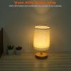 Beside Lamps for Bedroom Warm White Nightstand Lamp USB Plug Modern Lantern for Bedroom with 32.48in Cord