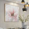 Hand Painted Oil Painting Pink flower Rosebush On Canvas Living Room Hallway Bedroom Luxurious Decorative Painting